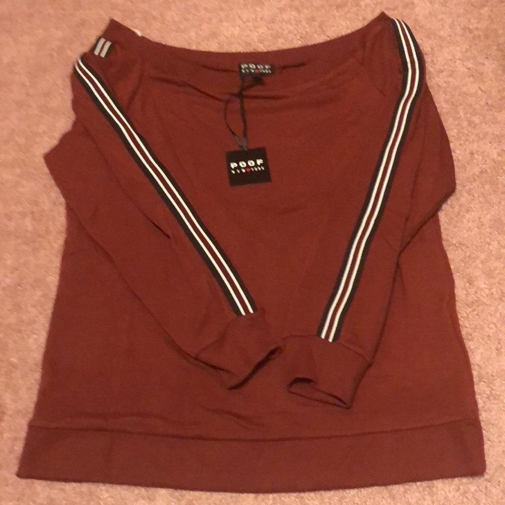 Boat neck sweatshirt